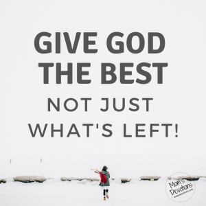 give god best